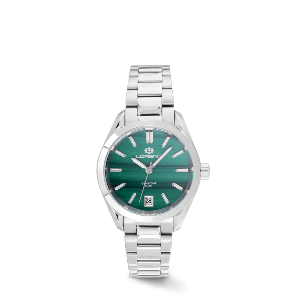Orologio Lorenz 030265MA GINEVRA GEMSTONE DONNA - MALACHITE