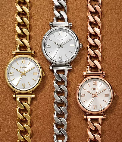 Orologio Fossil ES5329 Carlie Mini Acciaio Dorato Donna