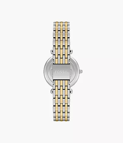 Orologio Fossil ES5438 Carlie Mini Acciaio Bicolore Donna
