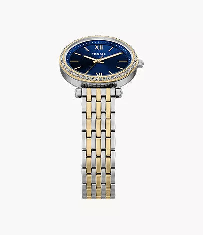 Orologio Fossil ES5438 Carlie Mini Acciaio Bicolore Donna