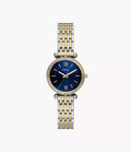 Orologio Fossil ES5438 Carlie Mini Acciaio Bicolore Donna