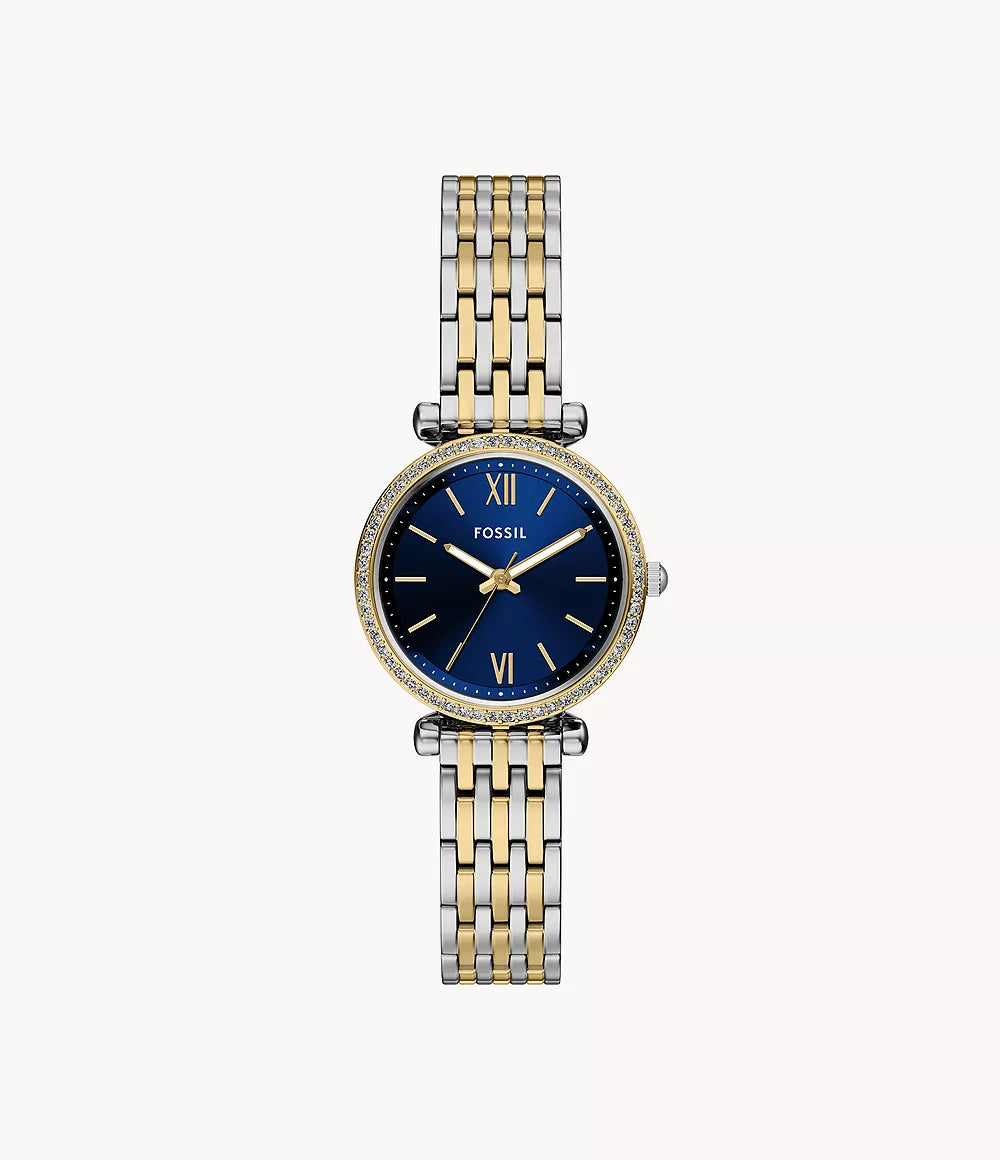 Orologio Fossil ES5438 Carlie Mini Acciaio Bicolore Donna