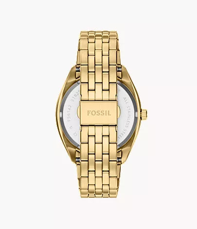 Orologio Fossil FS6142 Campbell Acciaio Dorato Uomo
