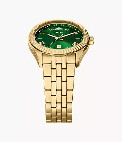 Orologio Fossil FS6142 Campbell Acciaio Dorato Uomo