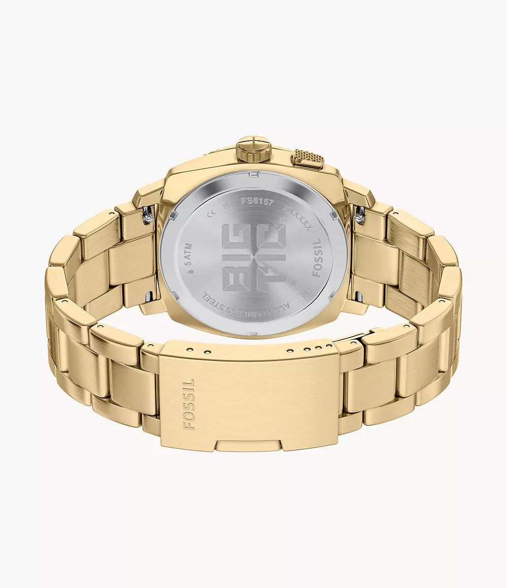 Orologio Fossil FS6157 Machine Big Tic 41mm Acciaio Dorato Uomo