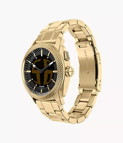 Orologio Fossil FS6157 Machine Big Tic 41mm Acciaio Dorato Uomo