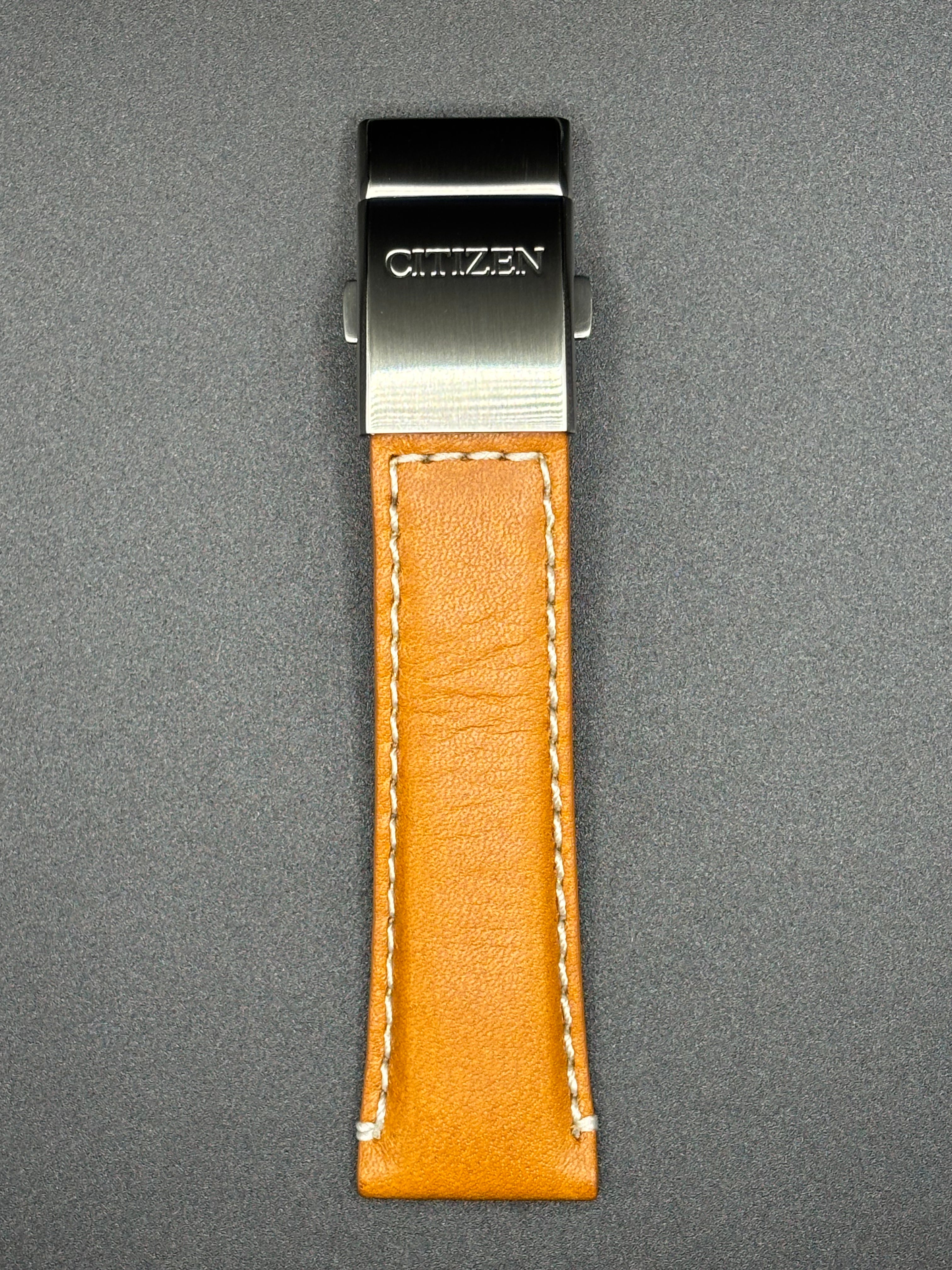 Citizen Watch Strap 59-S52167 Chrono Pilot AS4020 Leather 23mm Original