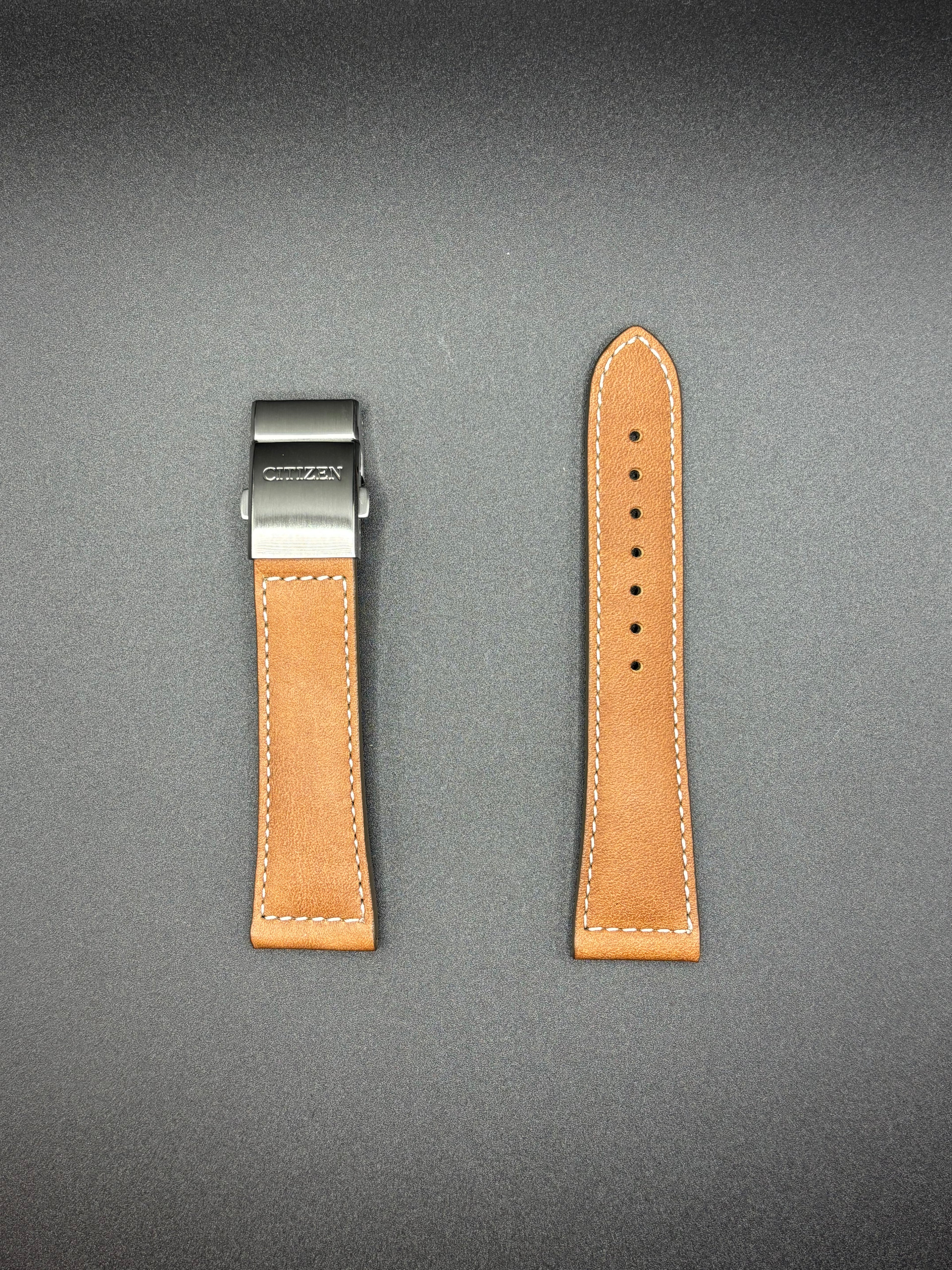 Citizen Watch Strap 59-S54193 Chrono Pilot CB5860 Leather 23mm Original