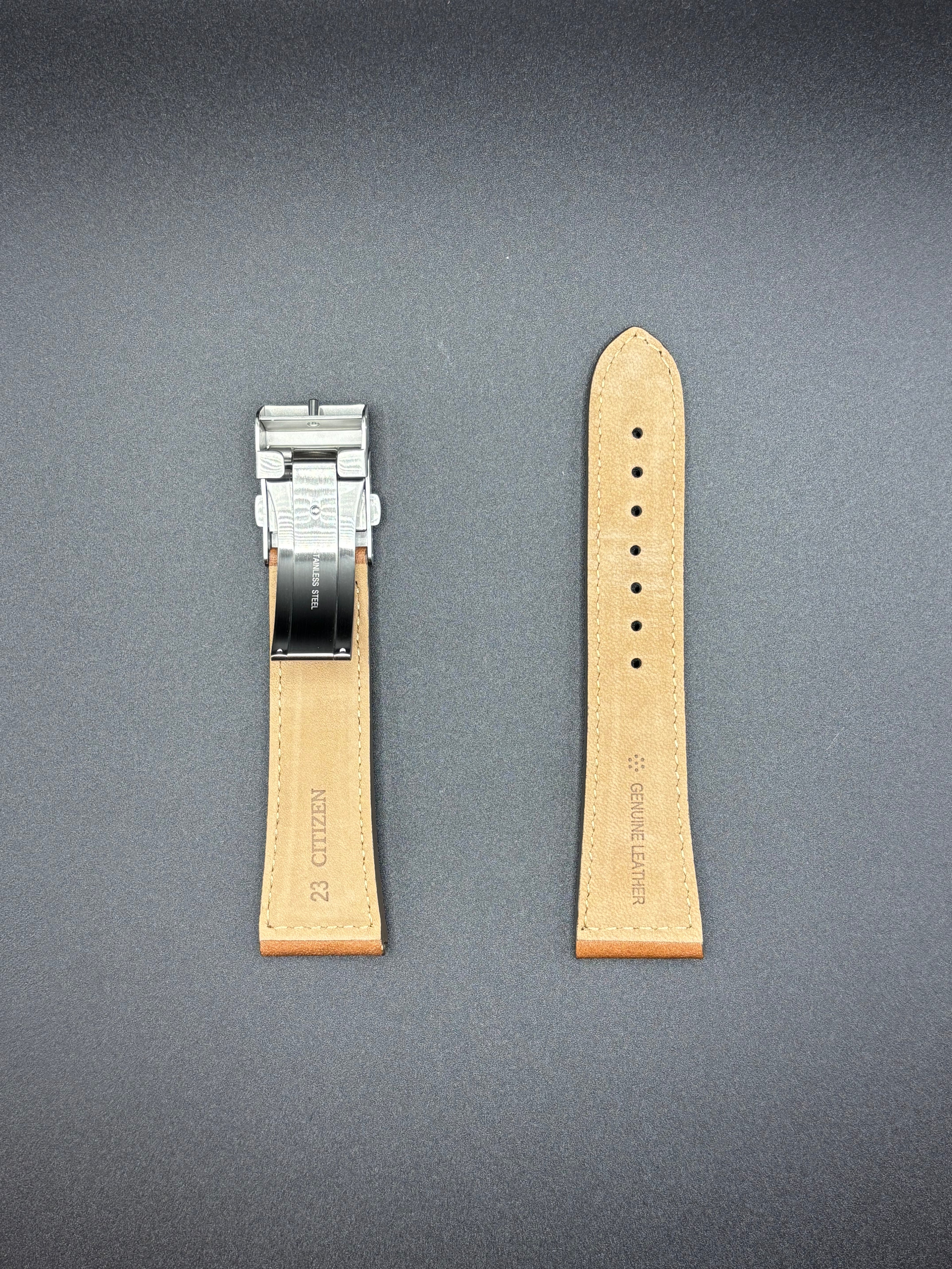 Citizen Watch Strap 59-S54193 Chrono Pilot CB5860 Leather 23mm Original