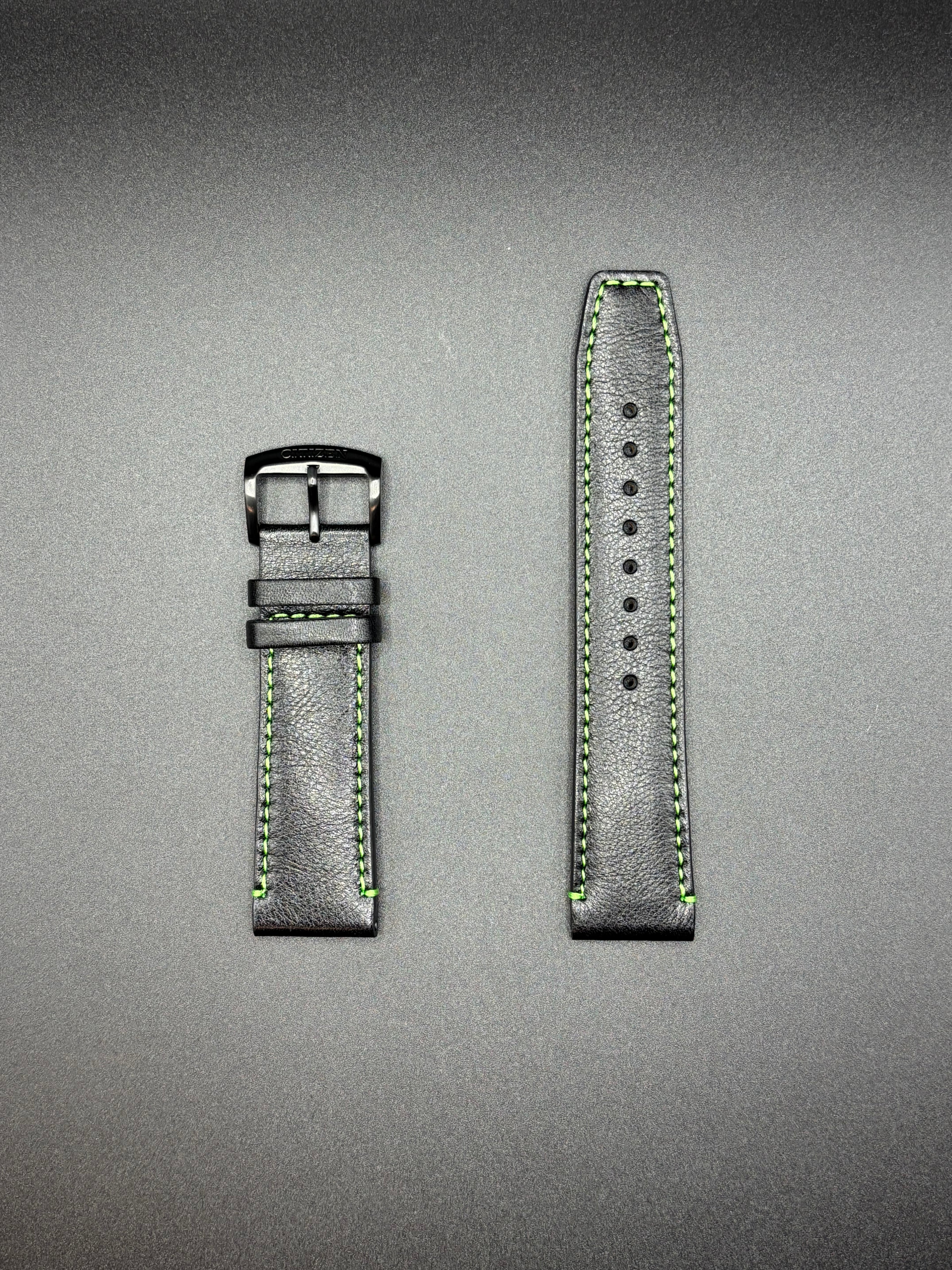 Citizen 59-S53545 Radio-Controlled AT8128 Leather Strap 22mm Original