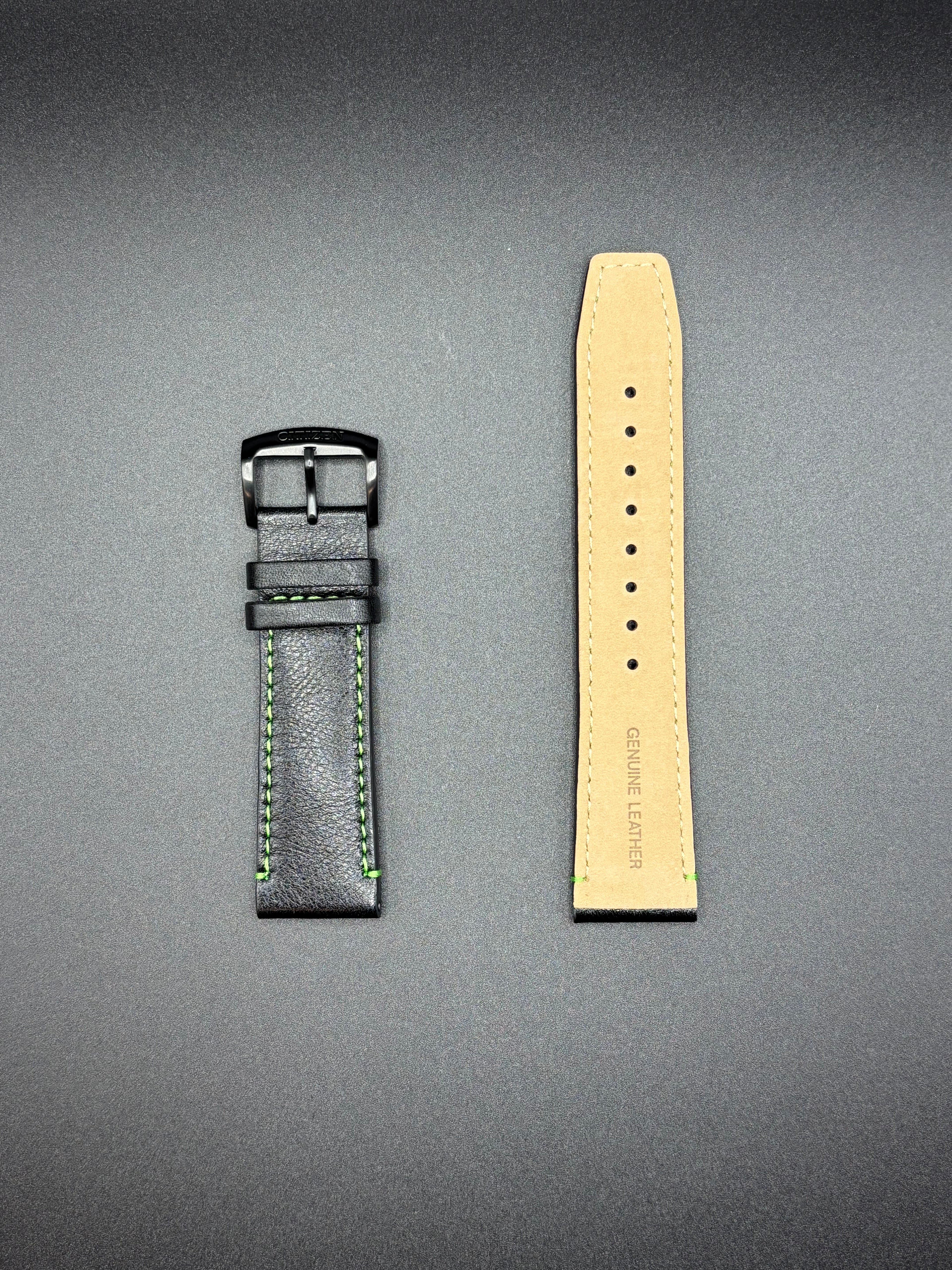 Citizen 59-S53545 Radio-Controlled AT8128 Leather Strap 22mm Original