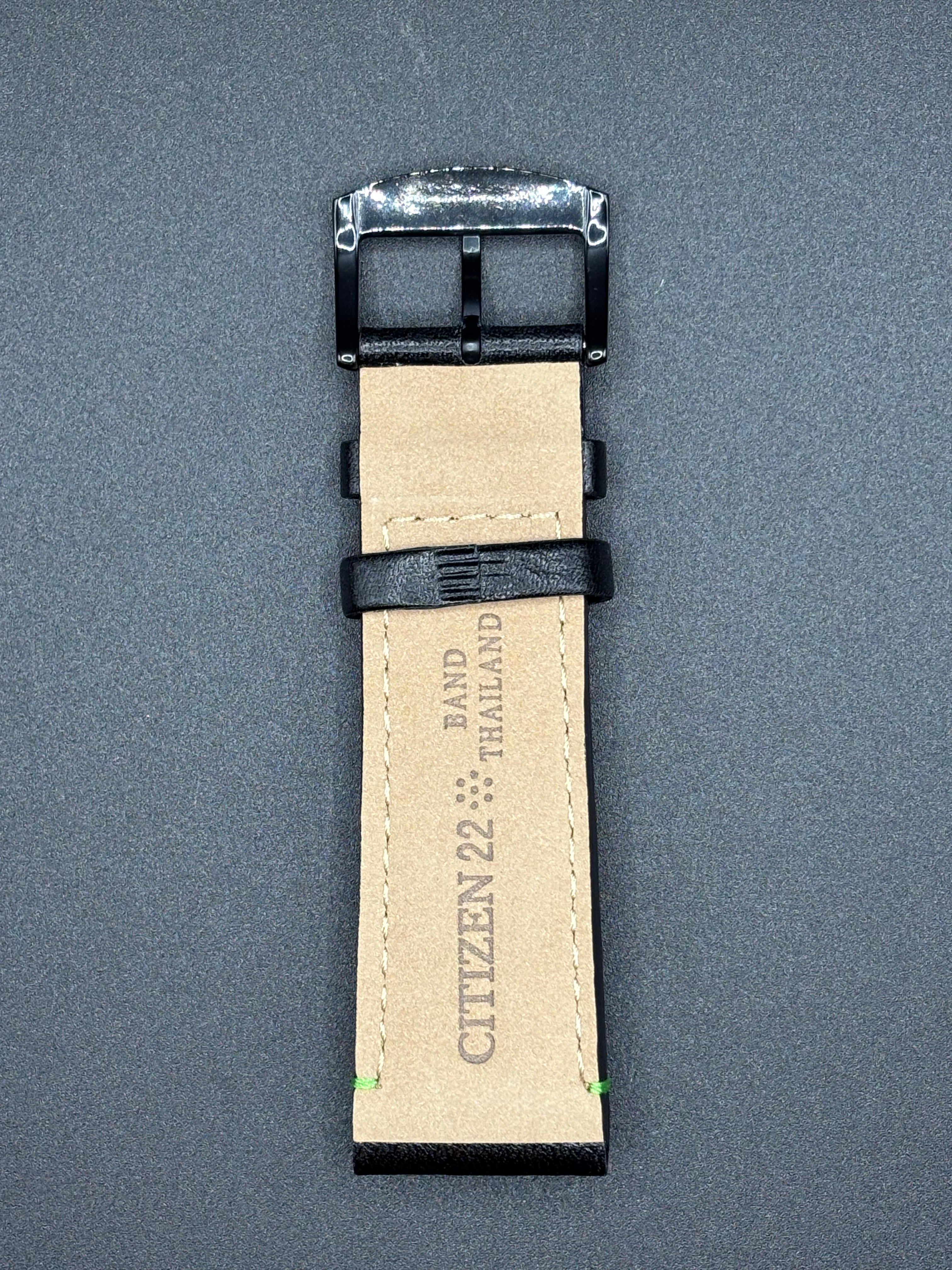 Citizen 59-S53545 Radio-Controlled AT8128 Leather Strap 22mm Original