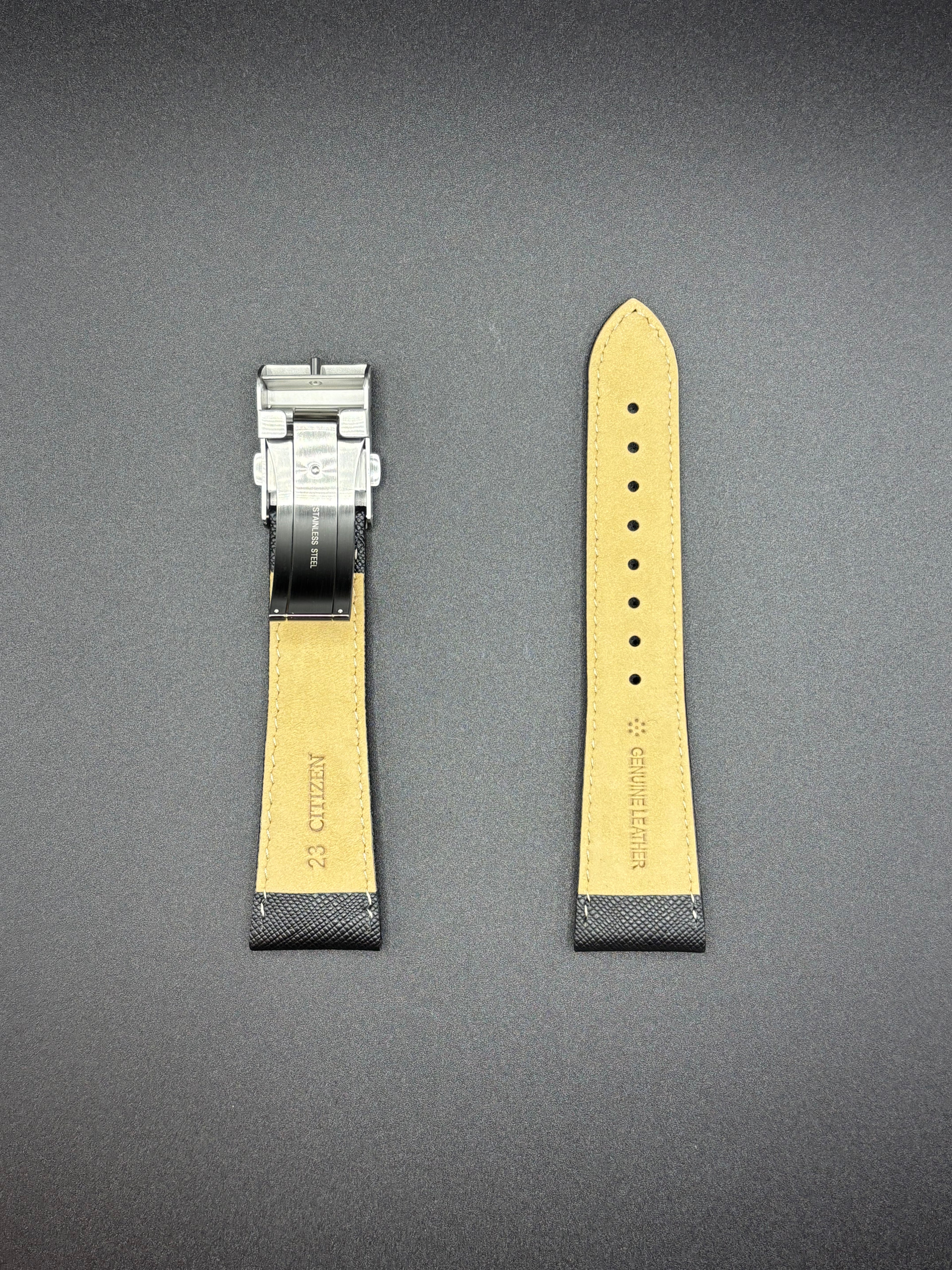 Citizen 59-S52373 Chrono Pilot AS4025 Leather Strap 23mm Original