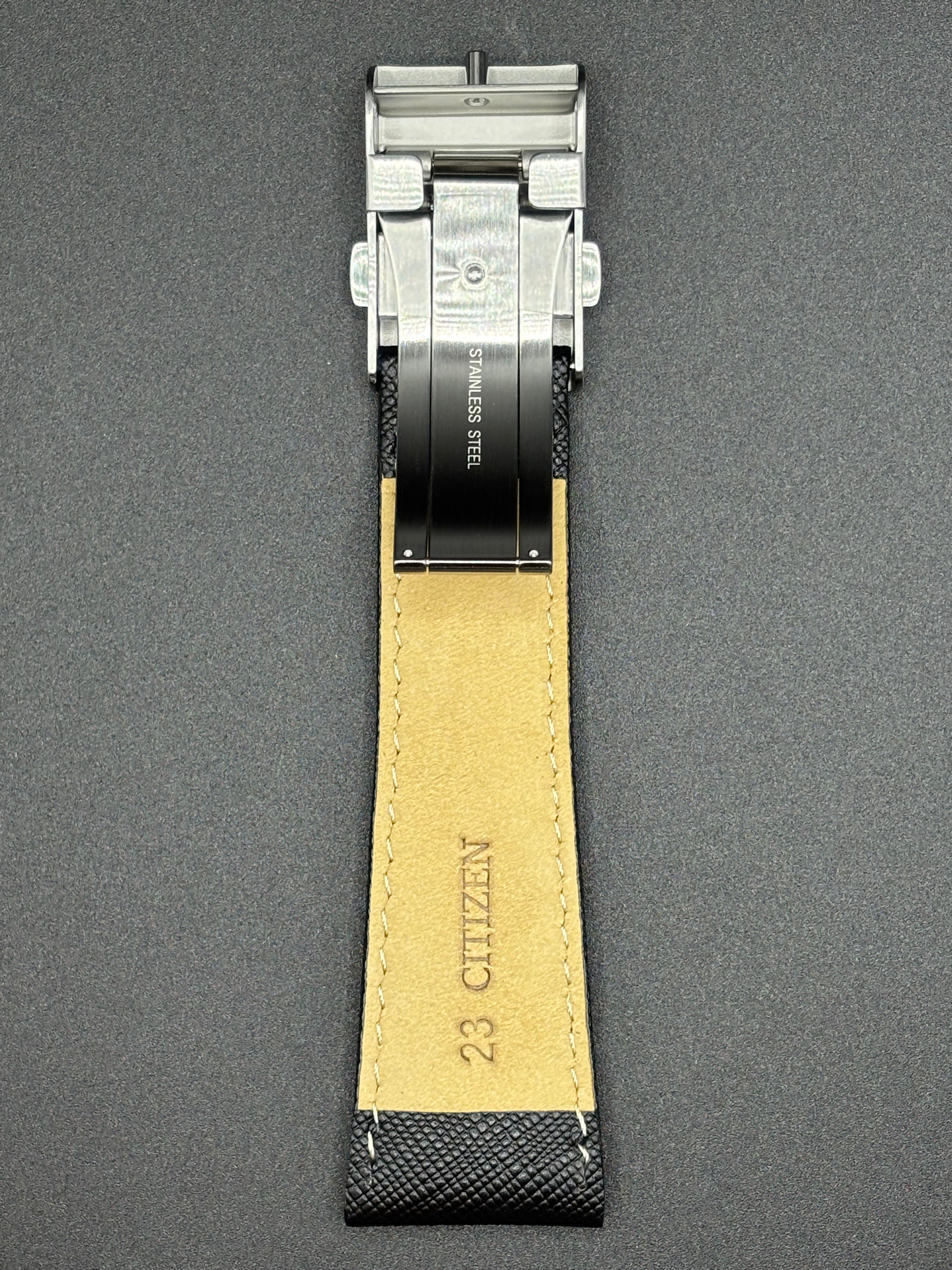 Citizen 59-S52373 Chrono Pilot AS4025 Leather Strap 23mm Original