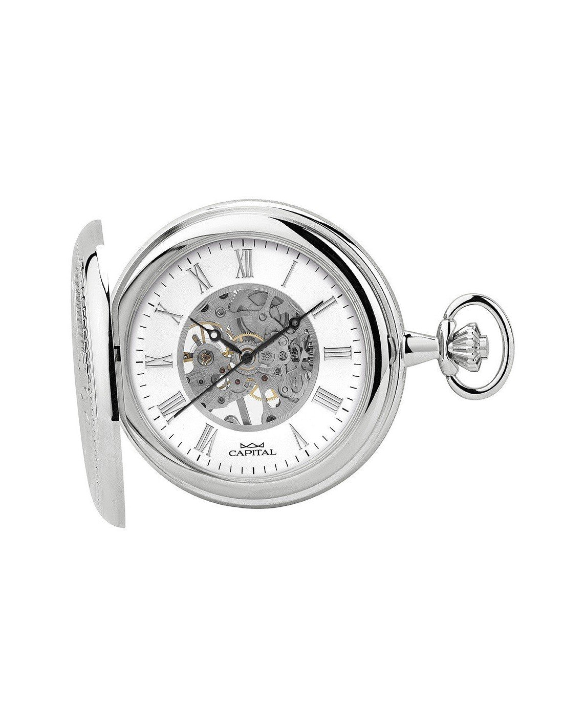 Orologio Capital da tasca TC128-2*II Doppio Coperchio Scheletrato