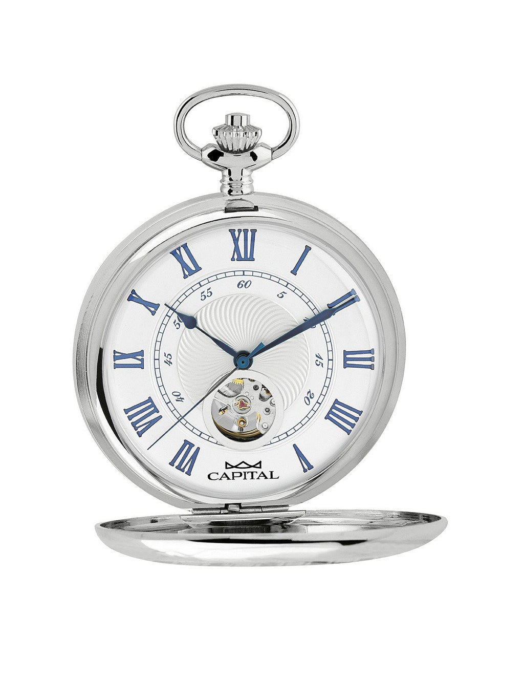 Orologio Capital da tasca TC206 Doppio Coperchio Open Heart