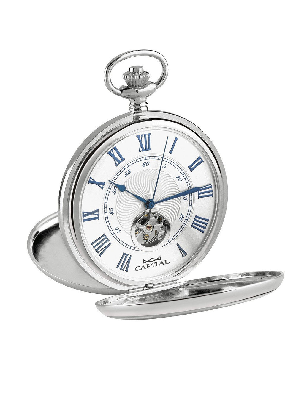 Orologio Capital da tasca TC206 Doppio Coperchio Open Heart