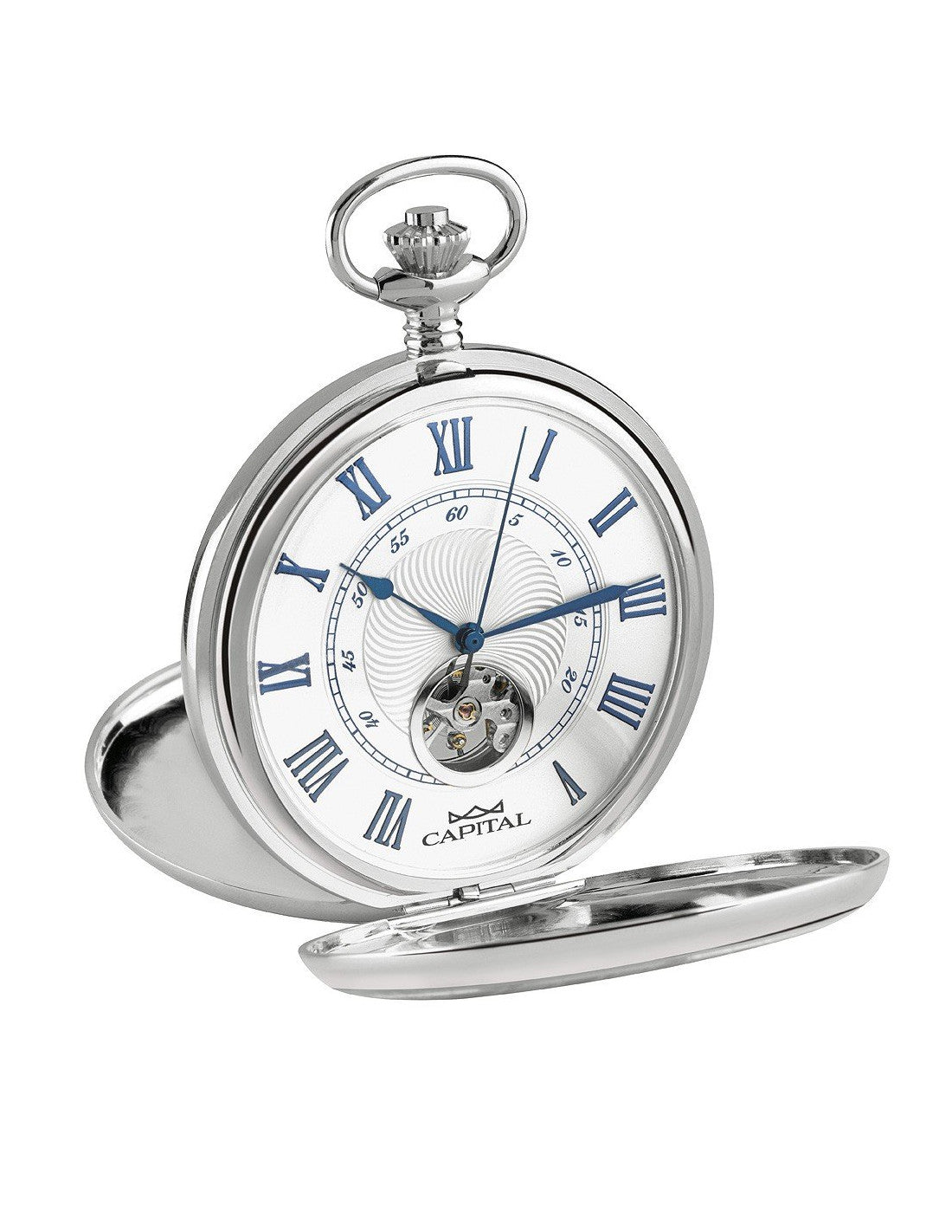 Orologio Capital da tasca TC206 Doppio Coperchio Open Heart