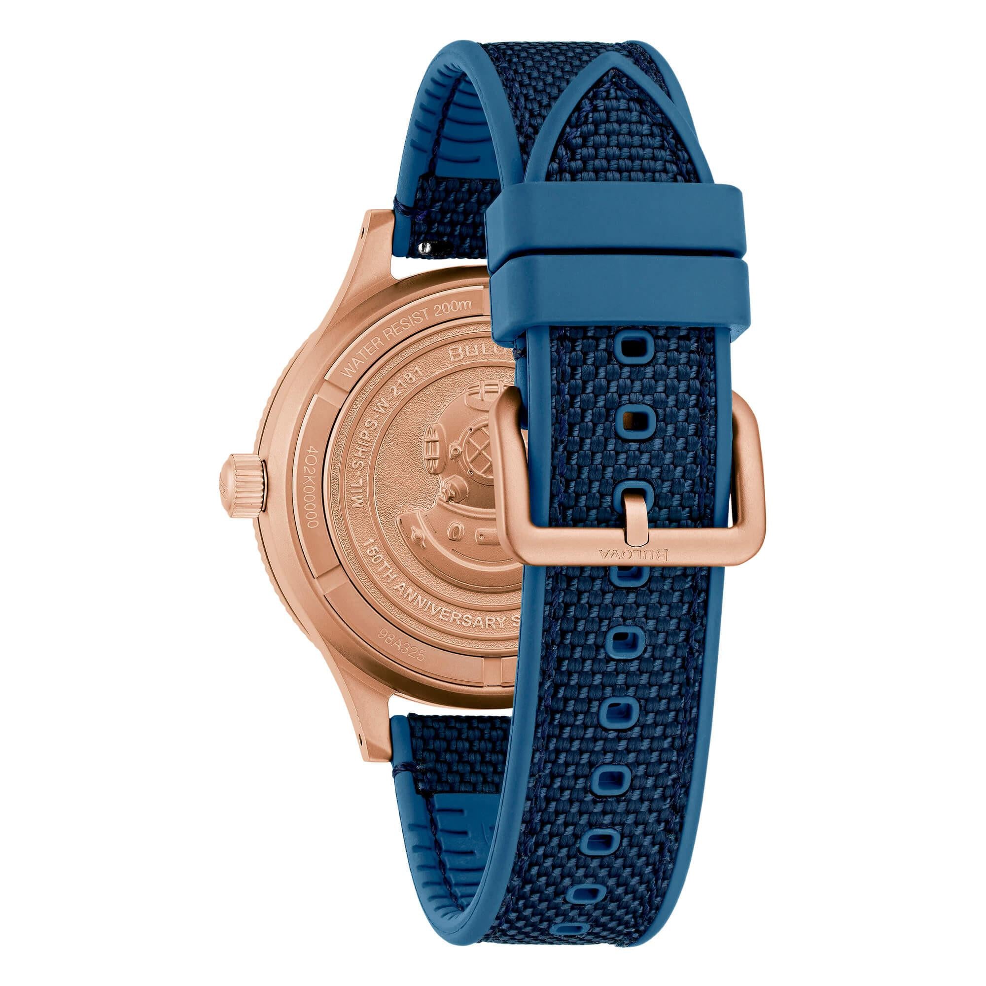 Orologio Bulova - 98A325 - Mil-Ships Bronzo - 150° Anniversario - Ed. Limitata