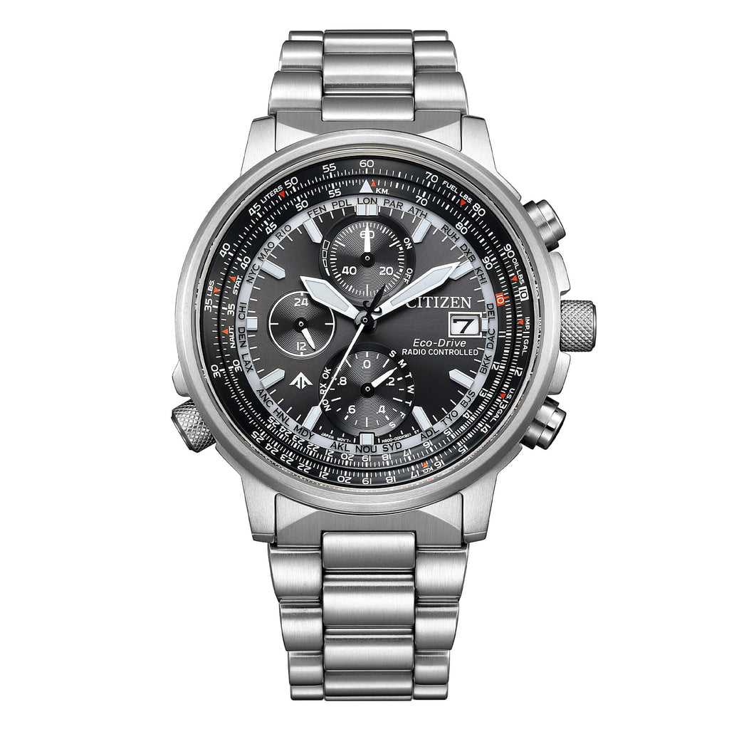 Orologio Citizen - AT8300-58E - Crono Pilot Acciaio 41mm