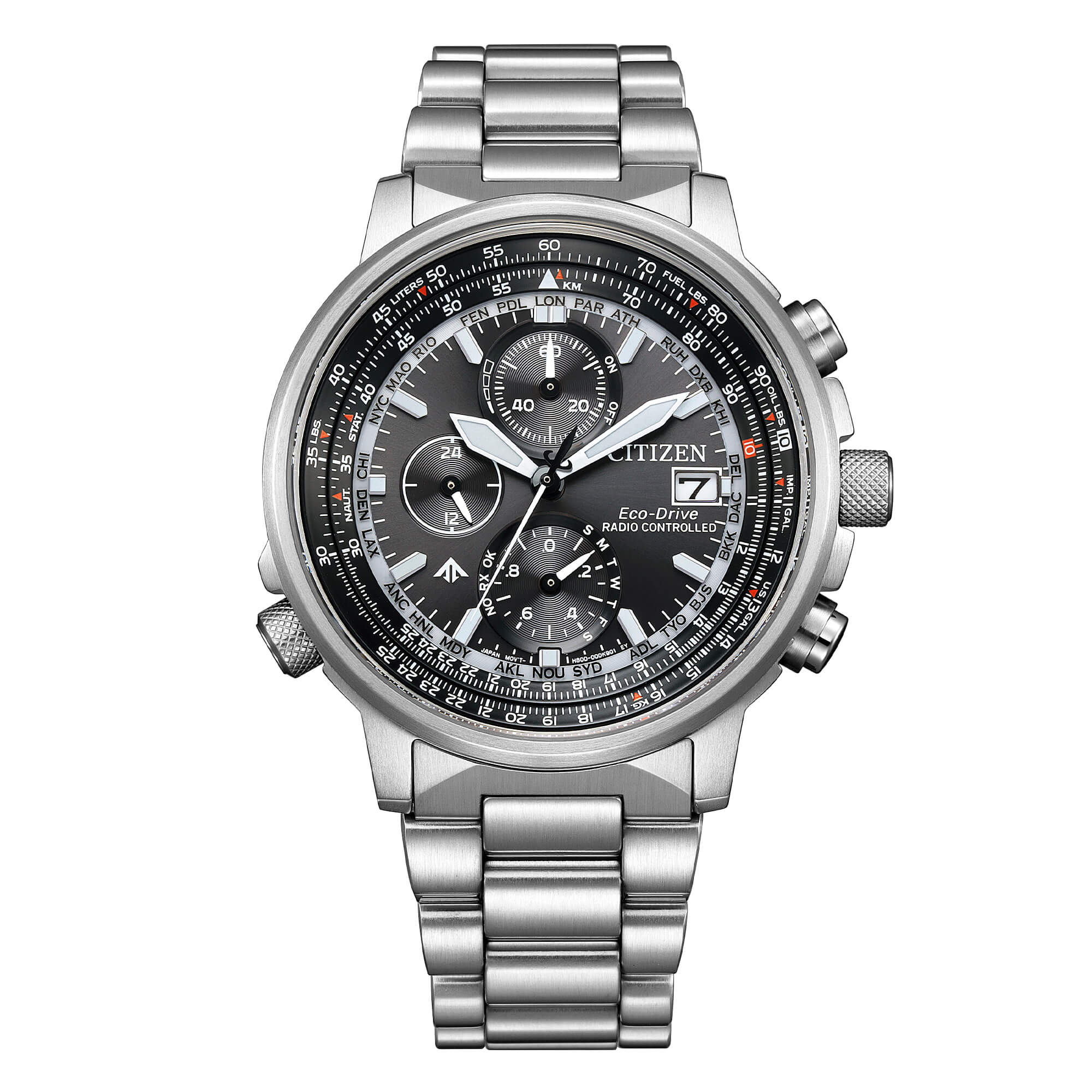 Orologio Citizen - AT8300-58E - Crono Pilot Acciaio 41mm