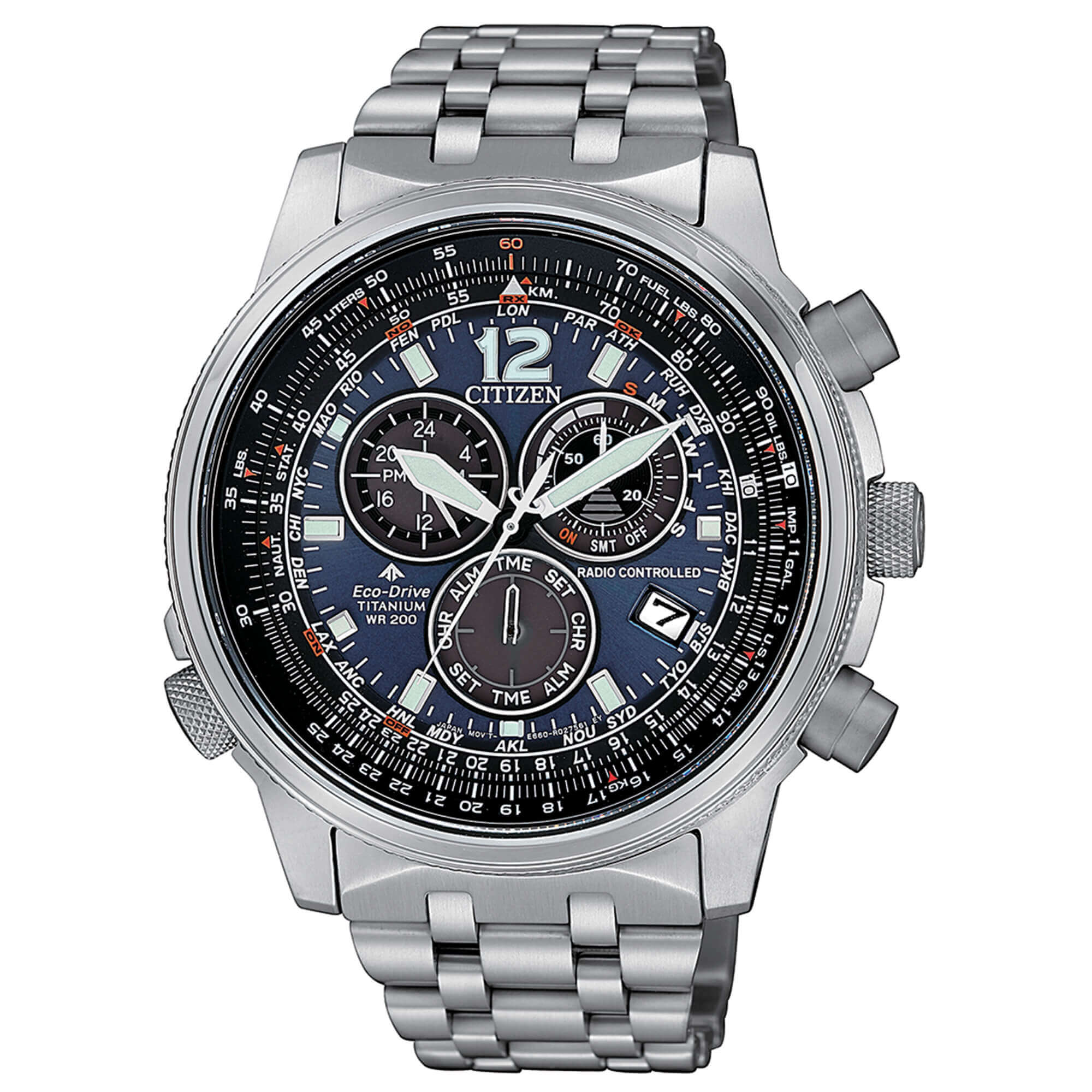 Bracciale Citizen 59-S02759 Chrono Pilot AS4020 Acciaio 23mm Originale