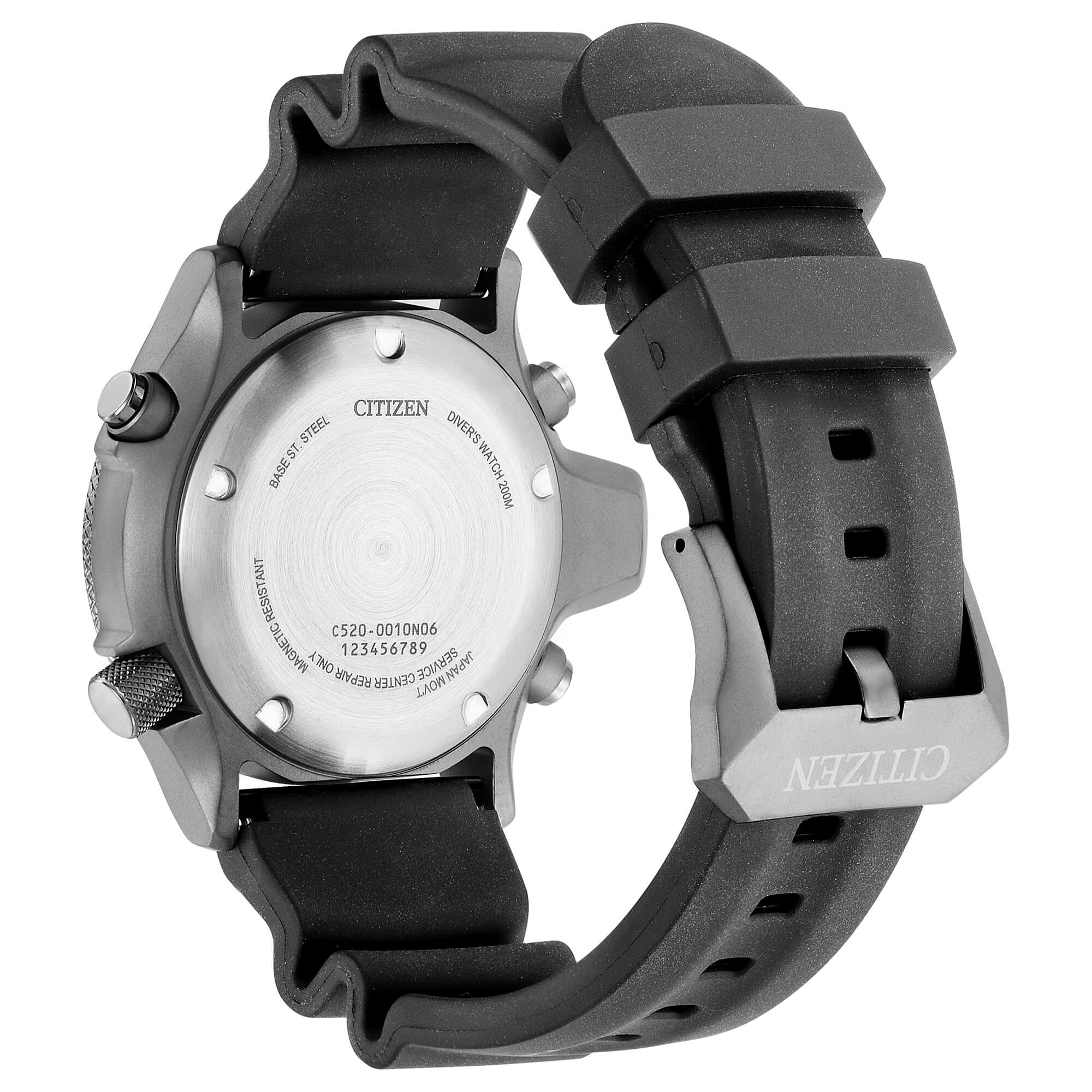 Citizen Armband 59-001BB-01 Aqualand JP2007 Kautschuk 24mm Original