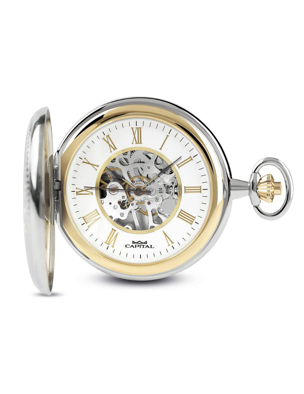 Orologio Capital da tasca TC126-2 Doppio Coperchio Scheletrato